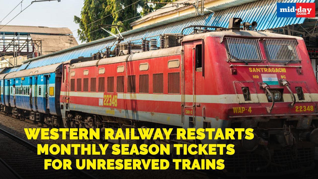 Western Railway restarts monthly season tickets for unreserved trains